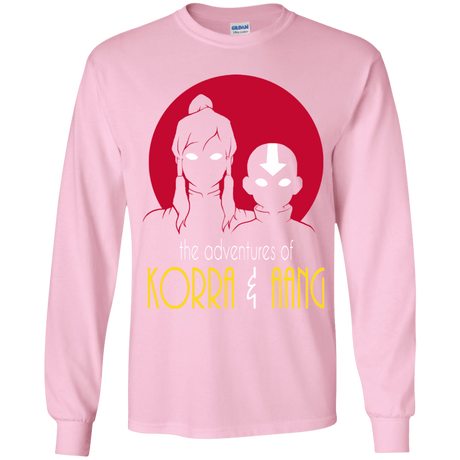 T-Shirts Light Pink / YS Adventures of Korra & Aang Youth Long Sleeve T-Shirt