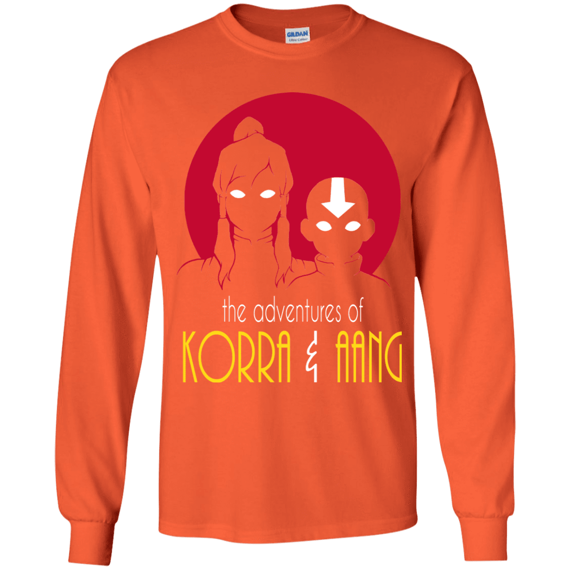 T-Shirts Orange / YS Adventures of Korra & Aang Youth Long Sleeve T-Shirt