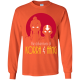 T-Shirts Orange / YS Adventures of Korra & Aang Youth Long Sleeve T-Shirt