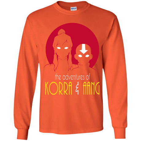 T-Shirts Orange / YS Adventures of Korra & Aang Youth Long Sleeve T-Shirt