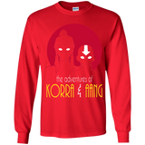 T-Shirts Red / YS Adventures of Korra & Aang Youth Long Sleeve T-Shirt