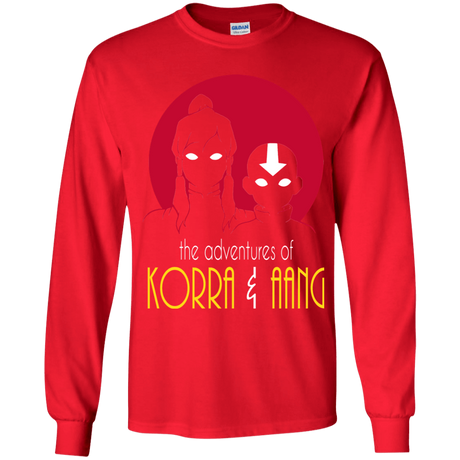 T-Shirts Red / YS Adventures of Korra & Aang Youth Long Sleeve T-Shirt