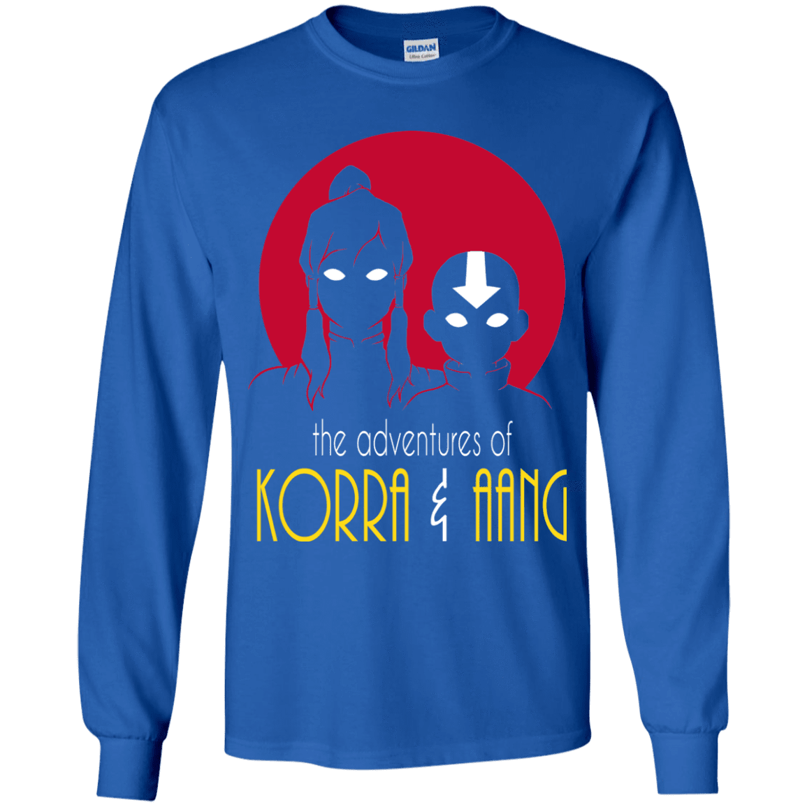 T-Shirts Royal / YS Adventures of Korra & Aang Youth Long Sleeve T-Shirt