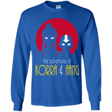 T-Shirts Royal / YS Adventures of Korra & Aang Youth Long Sleeve T-Shirt