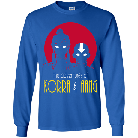 T-Shirts Royal / YS Adventures of Korra & Aang Youth Long Sleeve T-Shirt