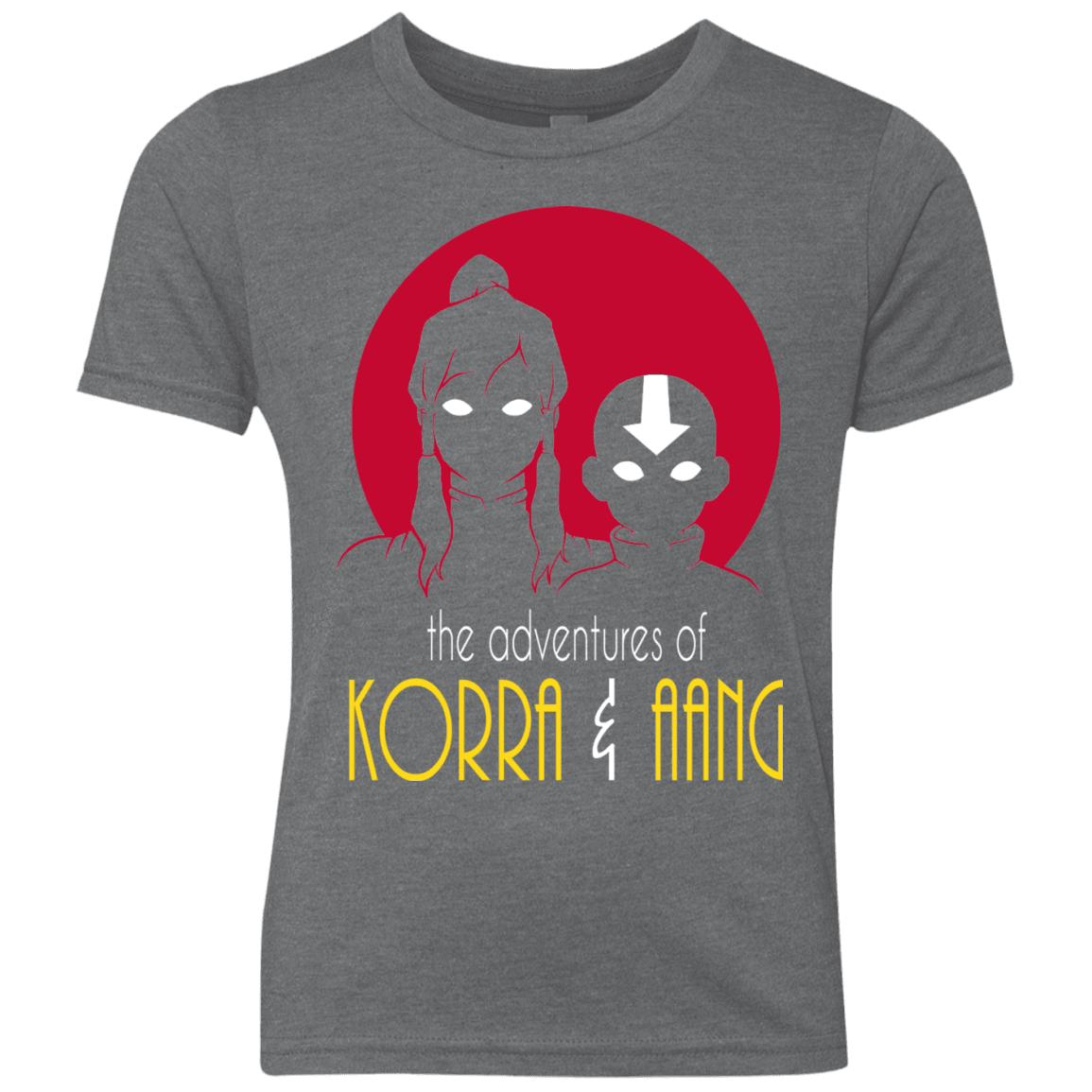 T-Shirts Premium Heather / YXS Adventures of Korra & Aang Youth Triblend T-Shirt