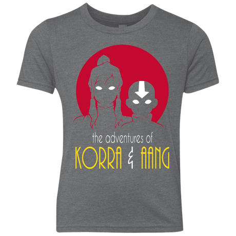 T-Shirts Premium Heather / YXS Adventures of Korra & Aang Youth Triblend T-Shirt