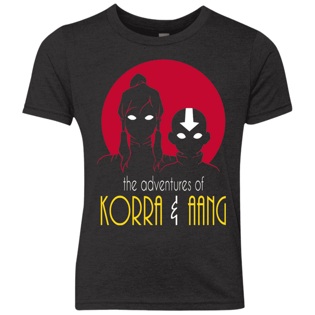 T-Shirts Vintage Black / YXS Adventures of Korra & Aang Youth Triblend T-Shirt