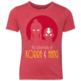 T-Shirts Vintage Red / YXS Adventures of Korra & Aang Youth Triblend T-Shirt