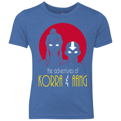 T-Shirts Vintage Royal / YXS Adventures of Korra & Aang Youth Triblend T-Shirt