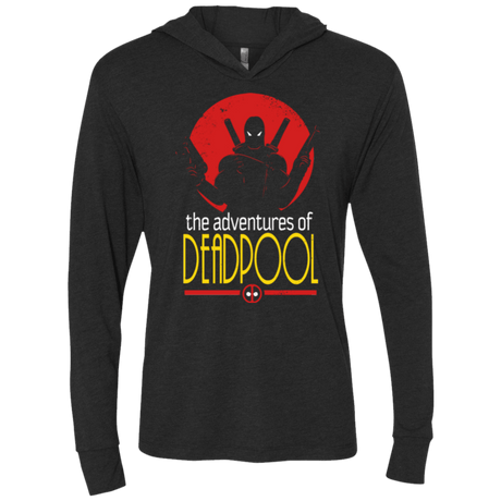 T-Shirts Vintage Black / X-Small Adventures of Merc Triblend Long Sleeve Hoodie Tee