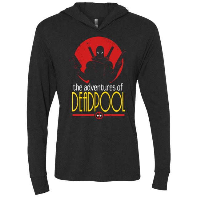 T-Shirts Vintage Black / X-Small Adventures of Merc Triblend Long Sleeve Hoodie Tee