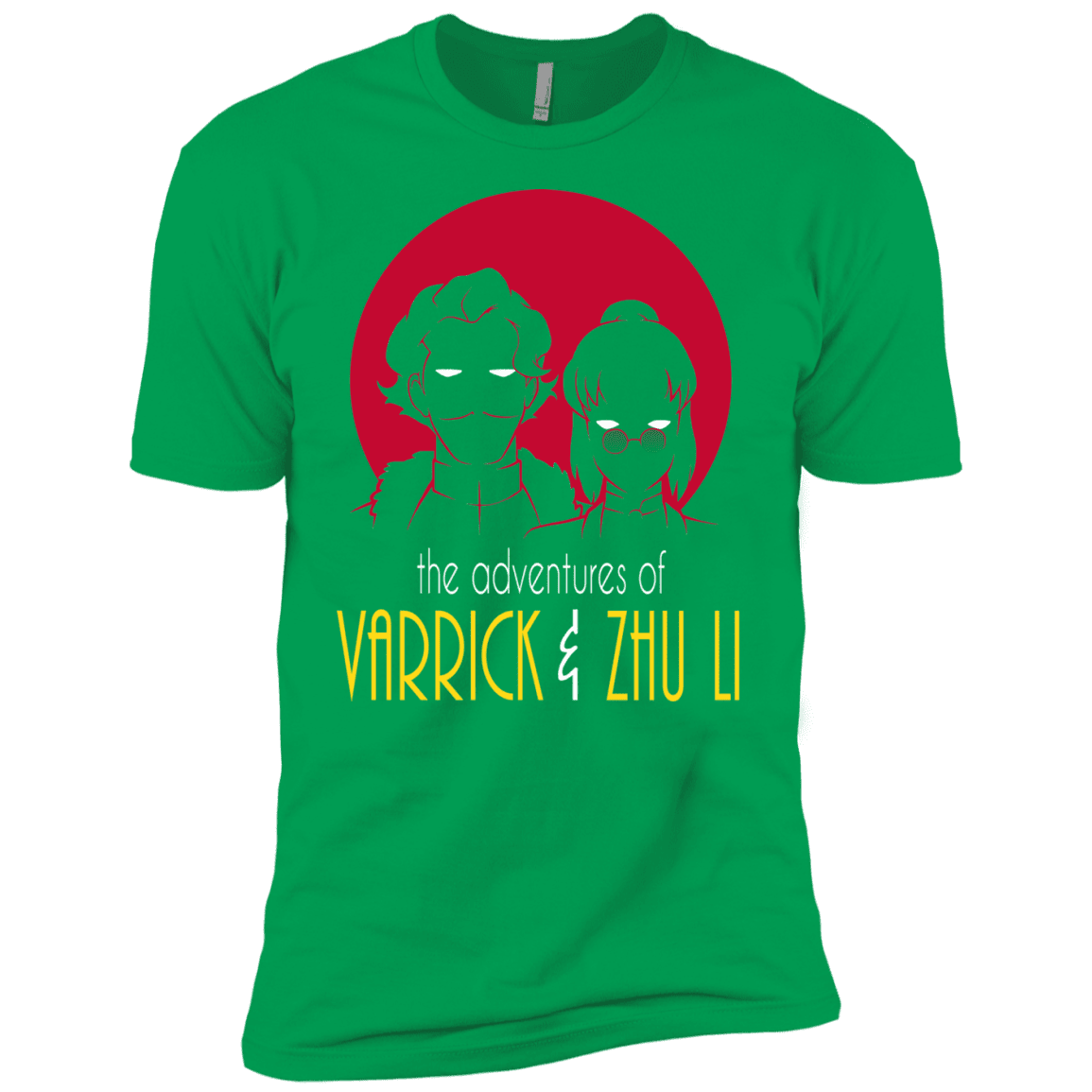 T-Shirts Kelly Green / YXS Adventures of Varrick & Zhu Li Boys Premium T-Shirt