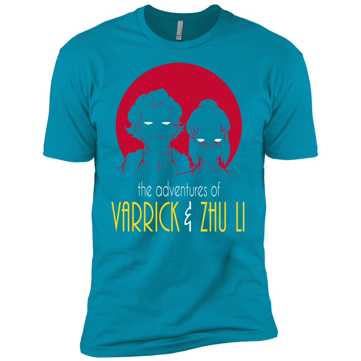 T-Shirts Turquoise / YXS Adventures of Varrick & Zhu Li Boys Premium T-Shirt