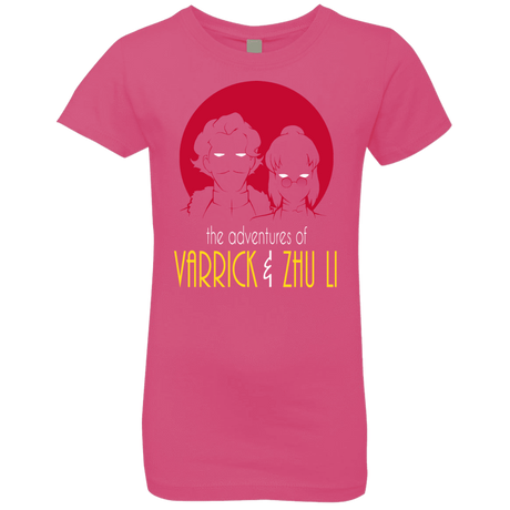 T-Shirts Hot Pink / YXS Adventures of Varrick & Zhu Li Girls Premium T-Shirt