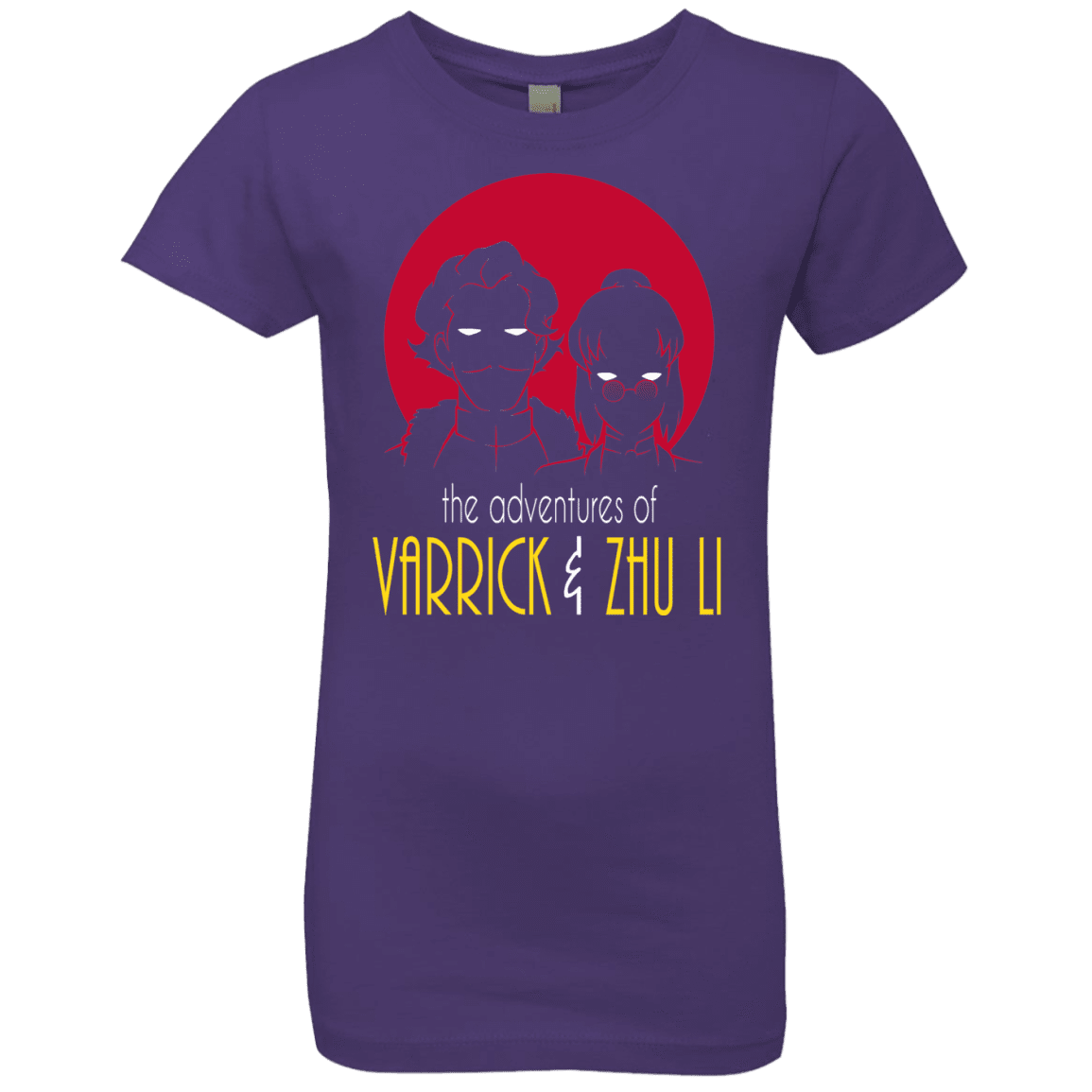 T-Shirts Purple Rush / YXS Adventures of Varrick & Zhu Li Girls Premium T-Shirt