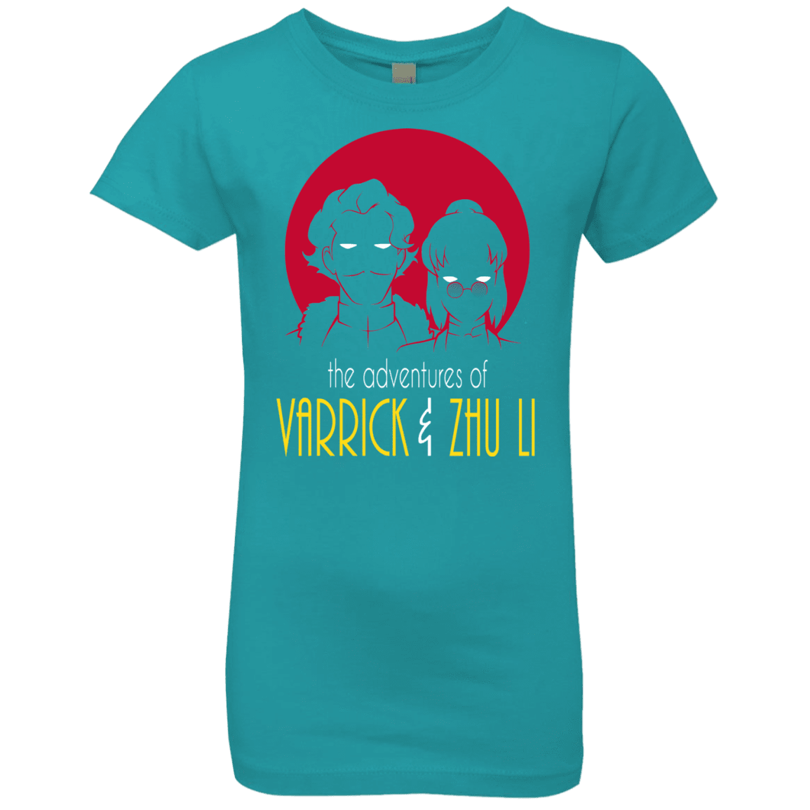 T-Shirts Tahiti Blue / YXS Adventures of Varrick & Zhu Li Girls Premium T-Shirt