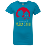 T-Shirts Turquoise / YXS Adventures of Varrick & Zhu Li Girls Premium T-Shirt