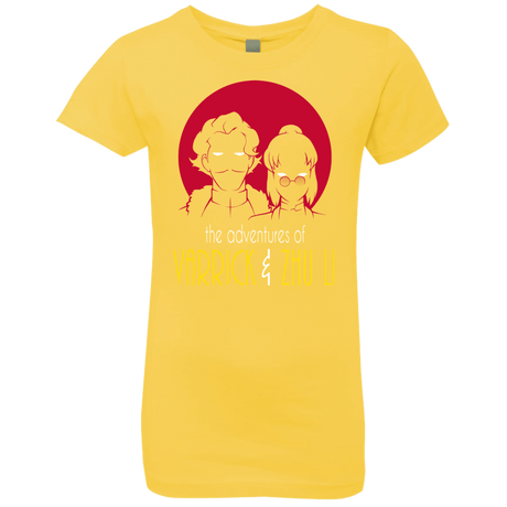 T-Shirts Vibrant Yellow / YXS Adventures of Varrick & Zhu Li Girls Premium T-Shirt