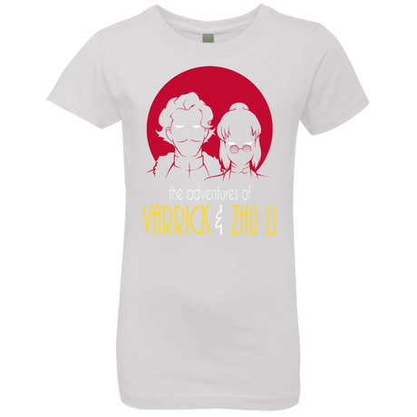 T-Shirts White / YXS Adventures of Varrick & Zhu Li Girls Premium T-Shirt