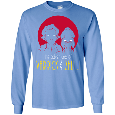 T-Shirts Carolina Blue / S Adventures of Varrick & Zhu Li Men's Long Sleeve T-Shirt