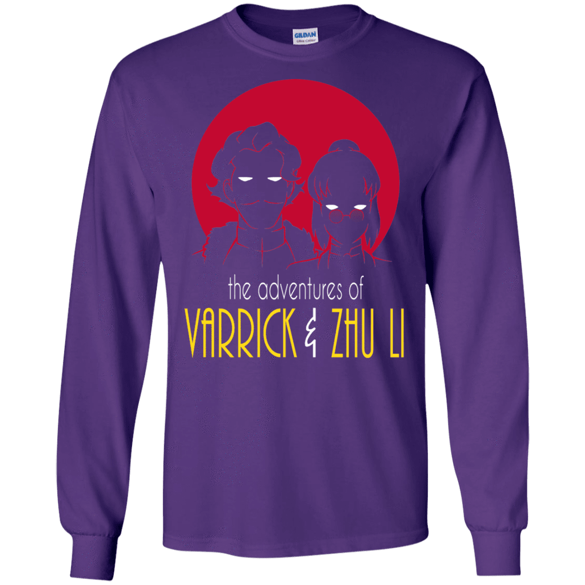 T-Shirts Purple / S Adventures of Varrick & Zhu Li Men's Long Sleeve T-Shirt