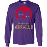 T-Shirts Purple / S Adventures of Varrick & Zhu Li Men's Long Sleeve T-Shirt