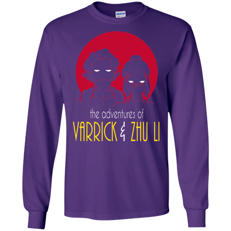 T-Shirts Purple / S Adventures of Varrick & Zhu Li Men's Long Sleeve T-Shirt