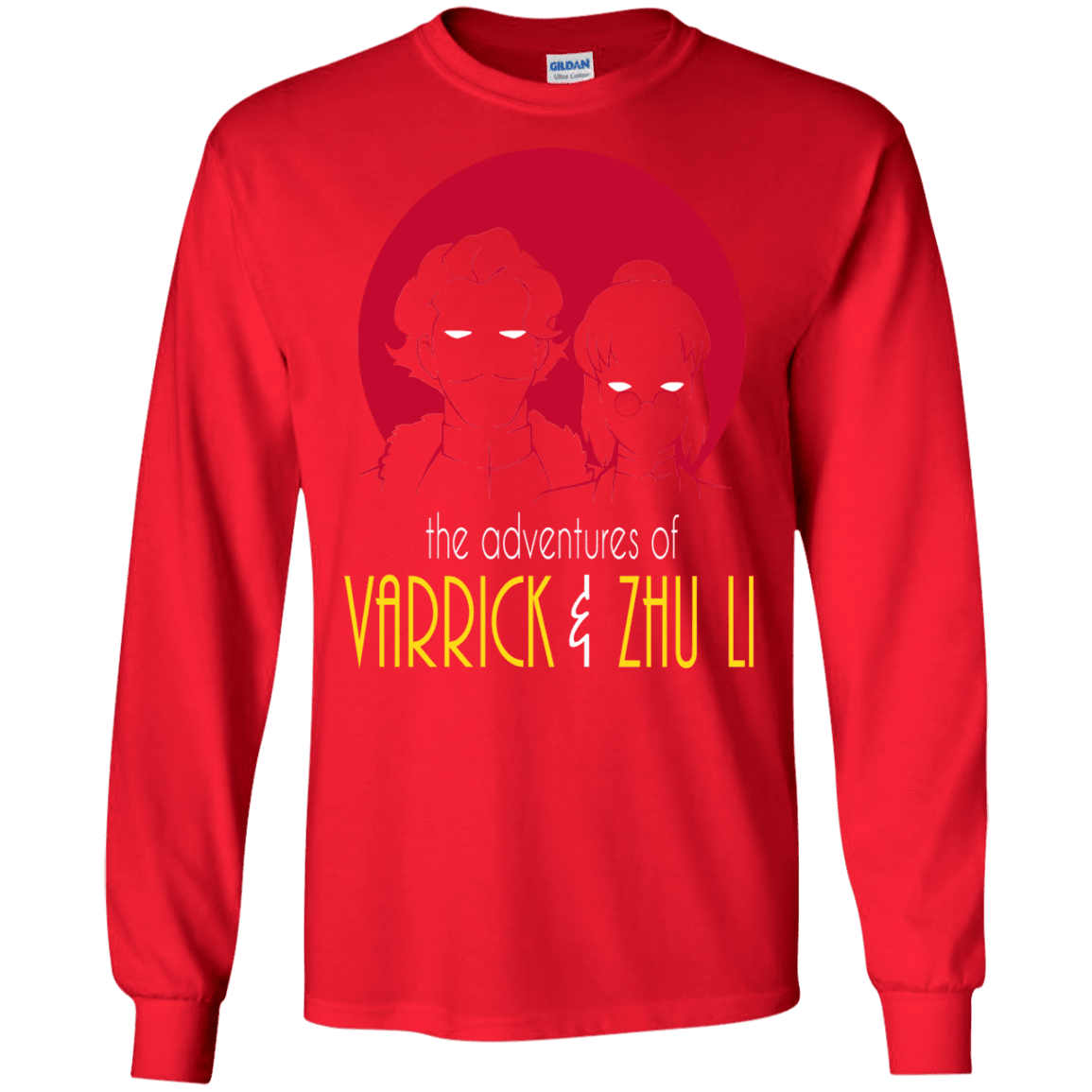 T-Shirts Red / S Adventures of Varrick & Zhu Li Men's Long Sleeve T-Shirt