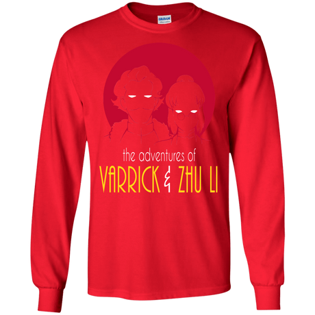 T-Shirts Red / S Adventures of Varrick & Zhu Li Men's Long Sleeve T-Shirt