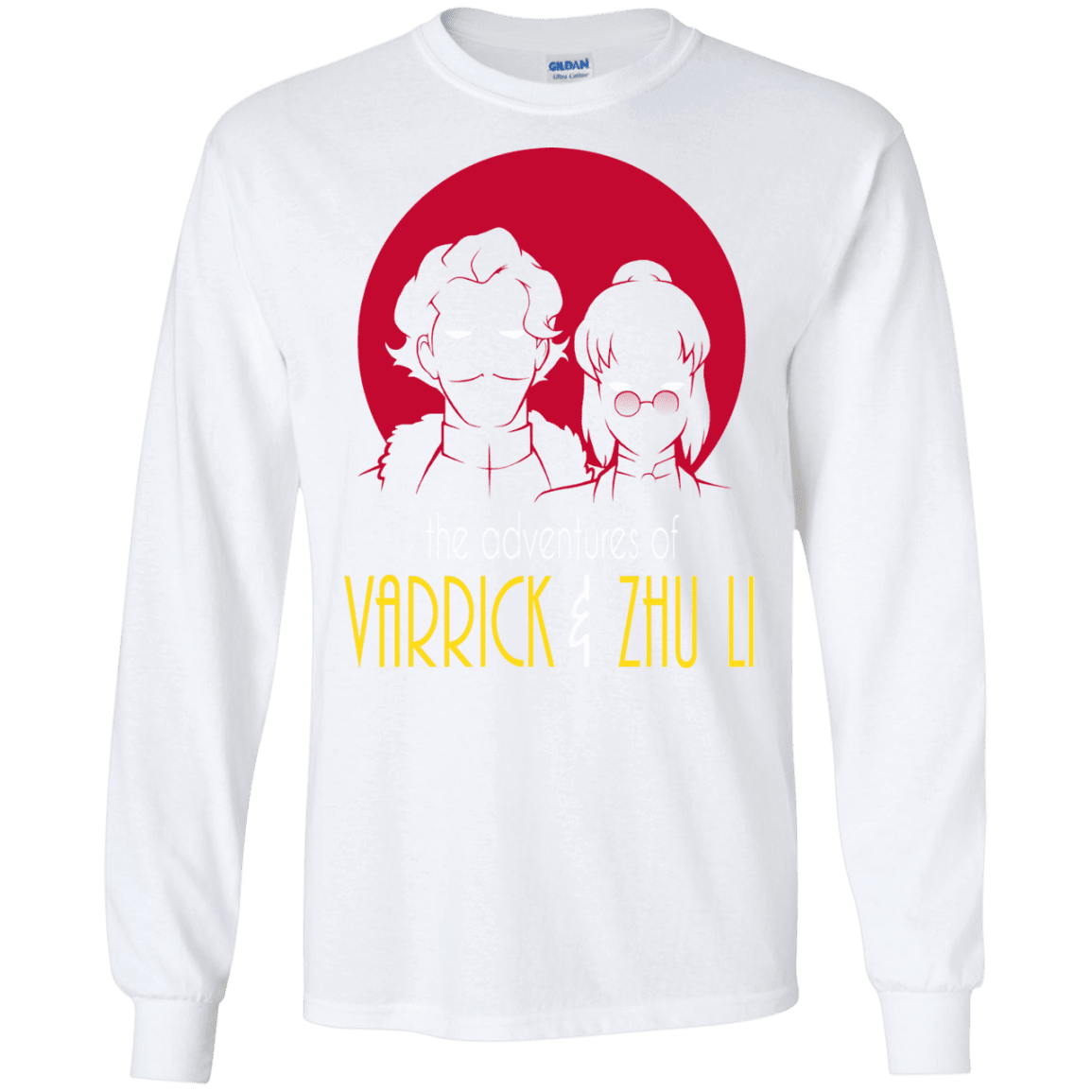 T-Shirts White / S Adventures of Varrick & Zhu Li Men's Long Sleeve T-Shirt