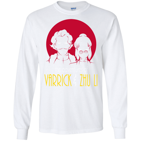 T-Shirts White / S Adventures of Varrick & Zhu Li Men's Long Sleeve T-Shirt