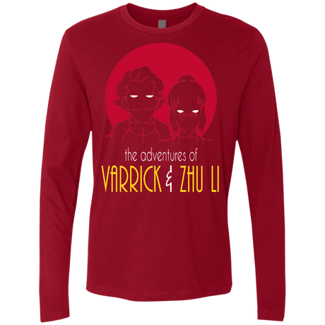 T-Shirts Cardinal / S Adventures of Varrick & Zhu Li Men's Premium Long Sleeve