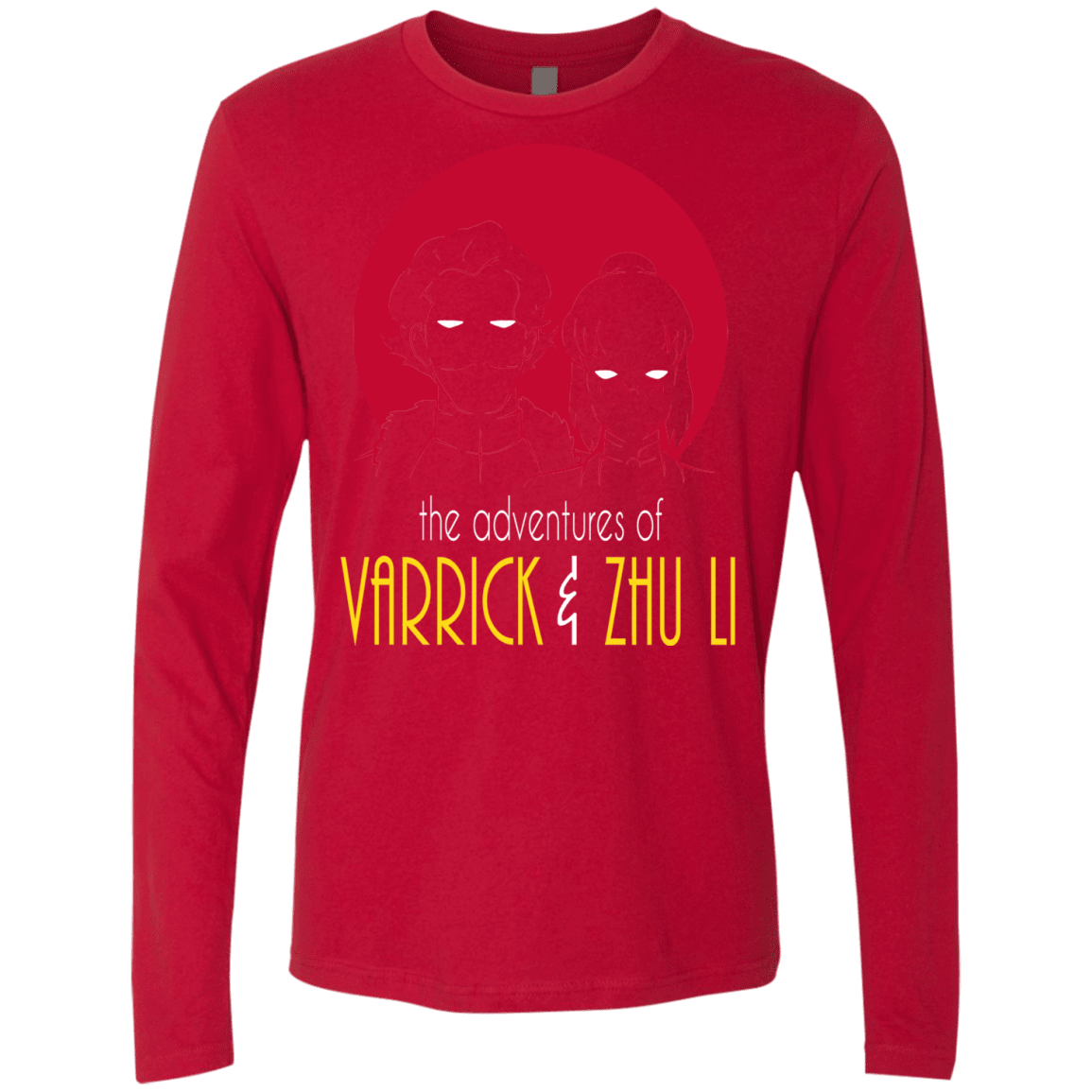 T-Shirts Red / S Adventures of Varrick & Zhu Li Men's Premium Long Sleeve