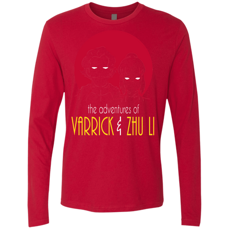 T-Shirts Red / S Adventures of Varrick & Zhu Li Men's Premium Long Sleeve