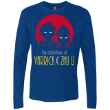 T-Shirts Royal / S Adventures of Varrick & Zhu Li Men's Premium Long Sleeve