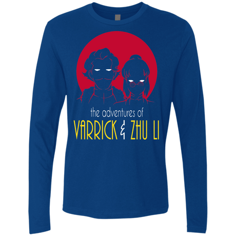 T-Shirts Royal / S Adventures of Varrick & Zhu Li Men's Premium Long Sleeve