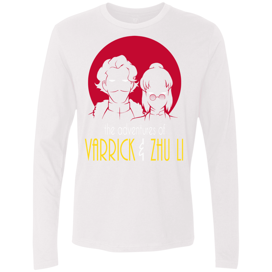 T-Shirts White / S Adventures of Varrick & Zhu Li Men's Premium Long Sleeve