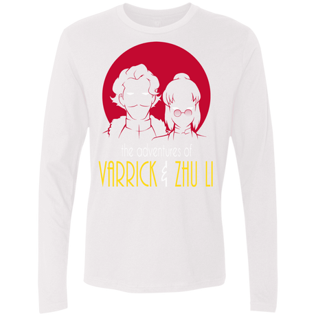 T-Shirts White / S Adventures of Varrick & Zhu Li Men's Premium Long Sleeve