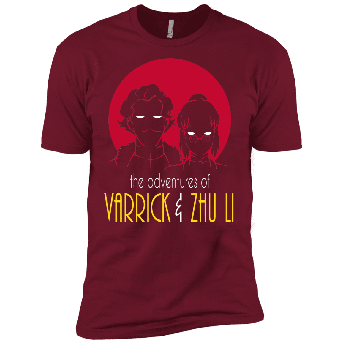 T-Shirts Cardinal / X-Small Adventures of Varrick & Zhu Li Men's Premium T-Shirt