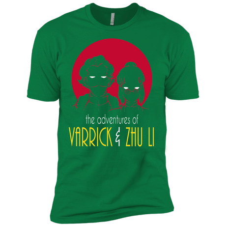 T-Shirts Kelly Green / X-Small Adventures of Varrick & Zhu Li Men's Premium T-Shirt