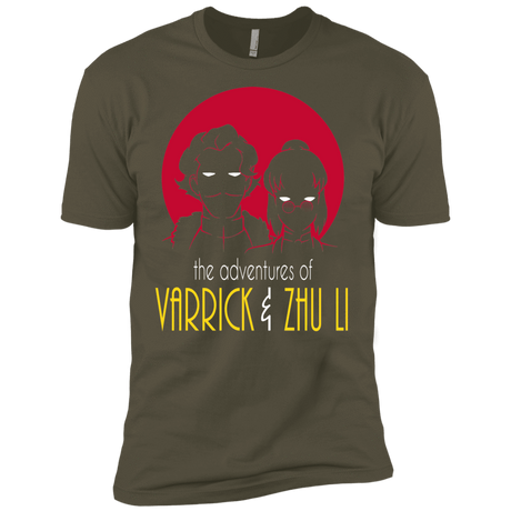 T-Shirts Military Green / X-Small Adventures of Varrick & Zhu Li Men's Premium T-Shirt