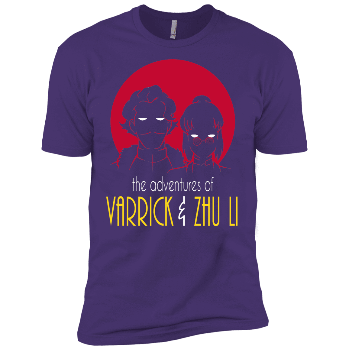 T-Shirts Purple Rush/ / X-Small Adventures of Varrick & Zhu Li Men's Premium T-Shirt