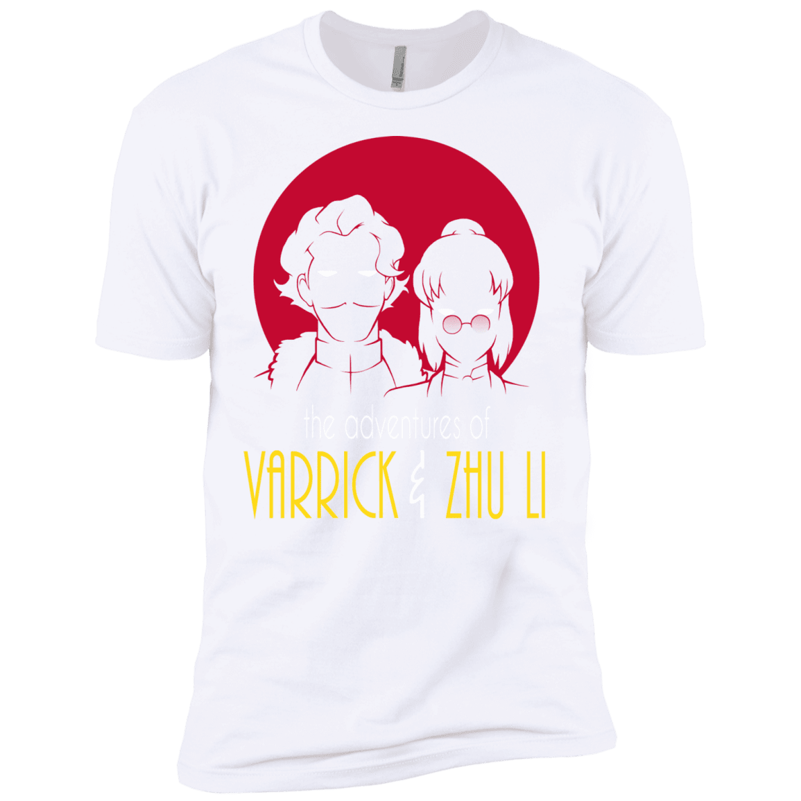 T-Shirts White / X-Small Adventures of Varrick & Zhu Li Men's Premium T-Shirt