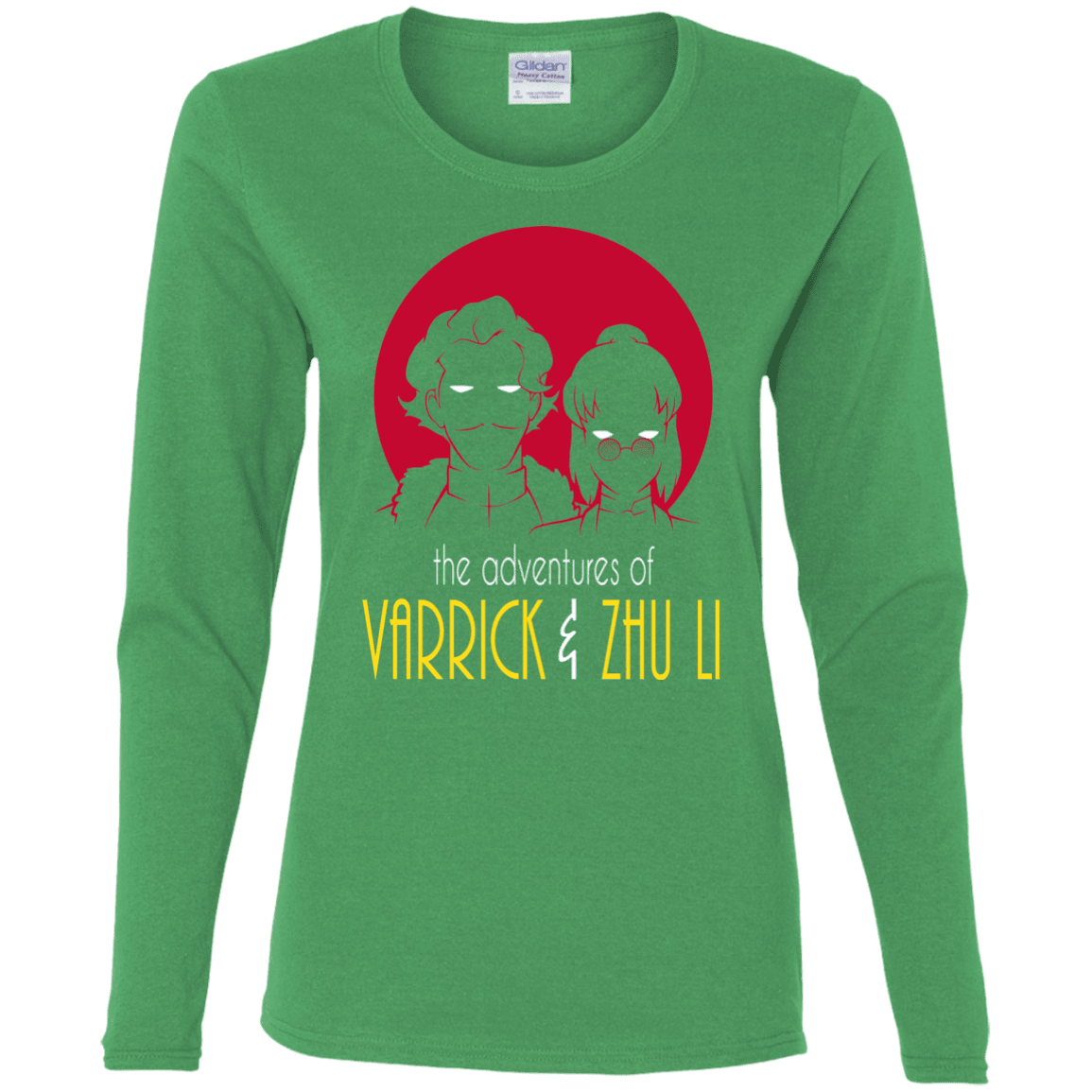 T-Shirts Irish Green / S Adventures of Varrick & Zhu Li Women's Long Sleeve T-Shirt