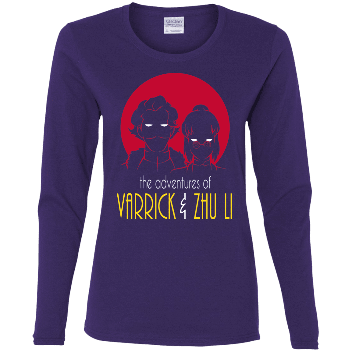 T-Shirts Purple / S Adventures of Varrick & Zhu Li Women's Long Sleeve T-Shirt