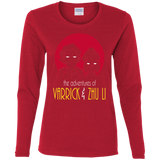 T-Shirts Red / S Adventures of Varrick & Zhu Li Women's Long Sleeve T-Shirt