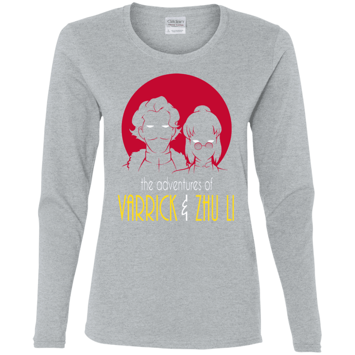 T-Shirts Sport Grey / S Adventures of Varrick & Zhu Li Women's Long Sleeve T-Shirt