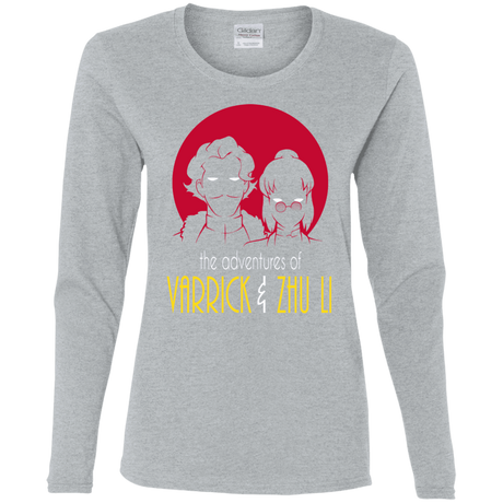 T-Shirts Sport Grey / S Adventures of Varrick & Zhu Li Women's Long Sleeve T-Shirt