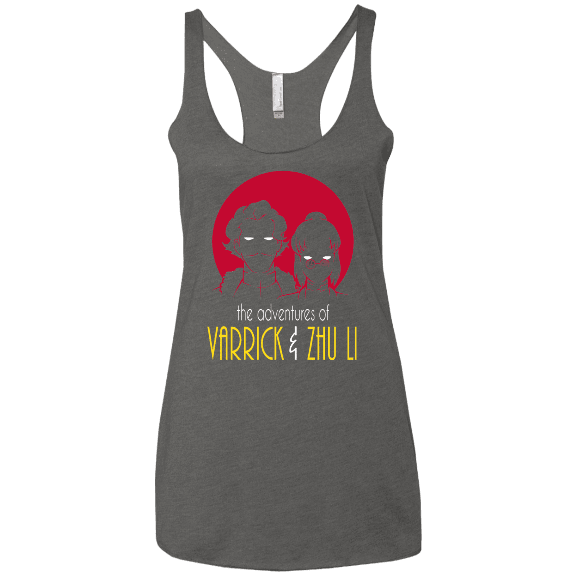 T-Shirts Premium Heather / X-Small Adventures of Varrick & Zhu Li Women's Triblend Racerback Tank